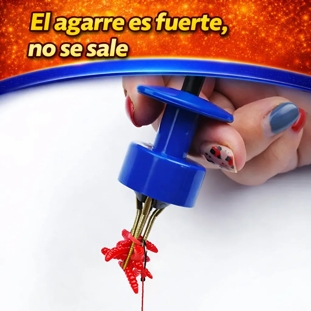 Pinza + Gomitas Aprieta Carnada Para Pescar Biodegradable