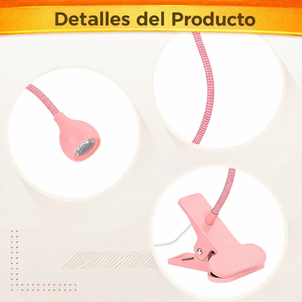 Lampara Led Para Uñas Uv Secado Uñas Practica De Escritorio ROSADO
