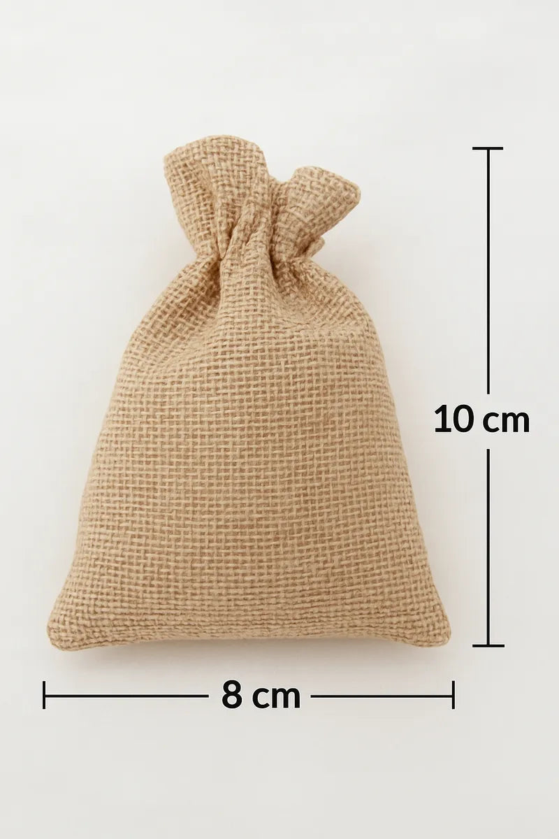 Bolsa Bolsita De Arpillera Para Souvenir 8x10cm