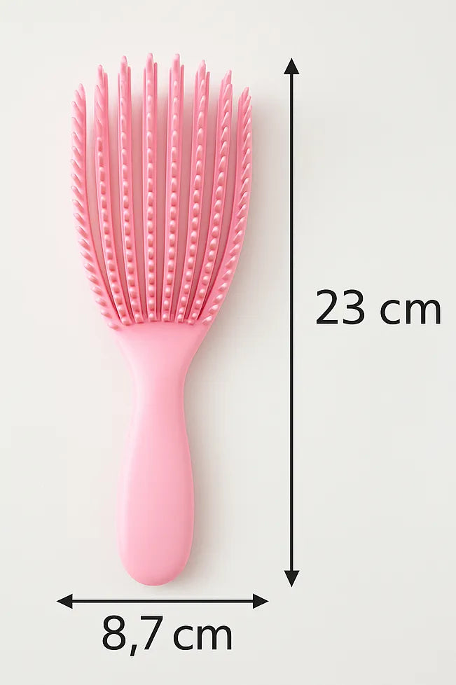 Peine Desenredante de Plástico Resistente – Cerdas Fuertes fede adelante 11