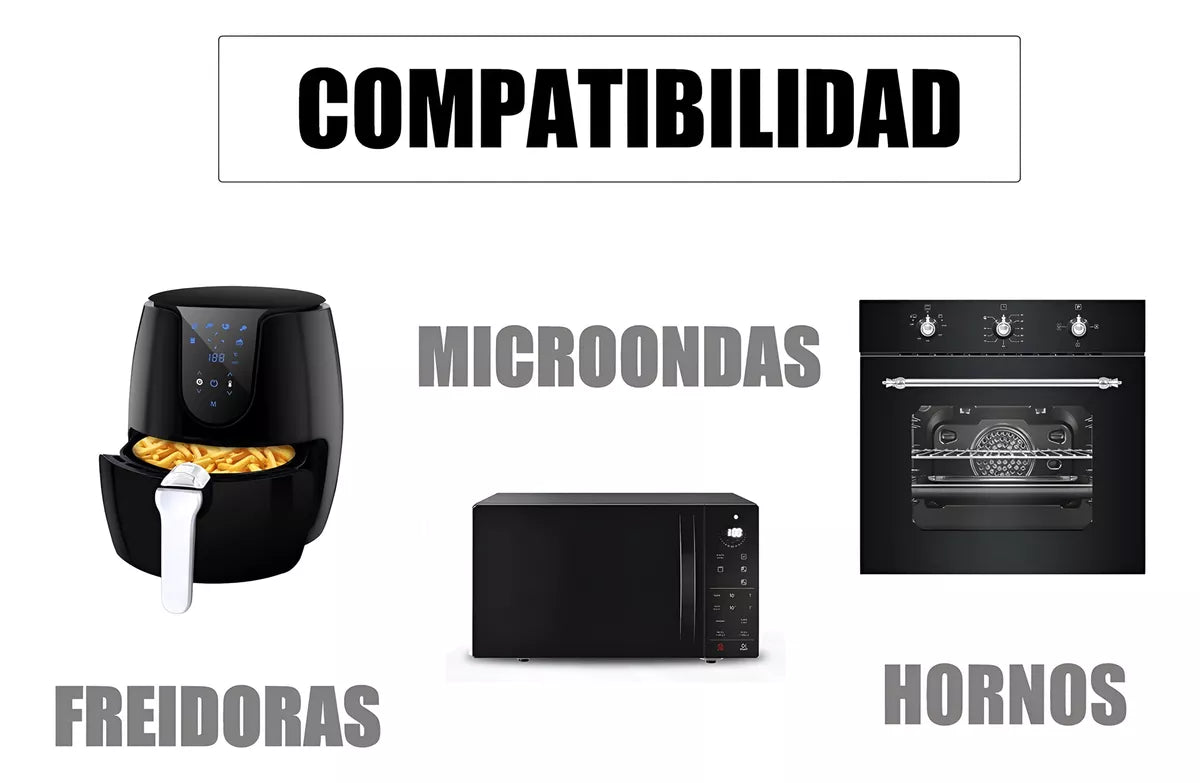 Bandejas De Papel Para Freidora Sin Aceite Ajustable 100un