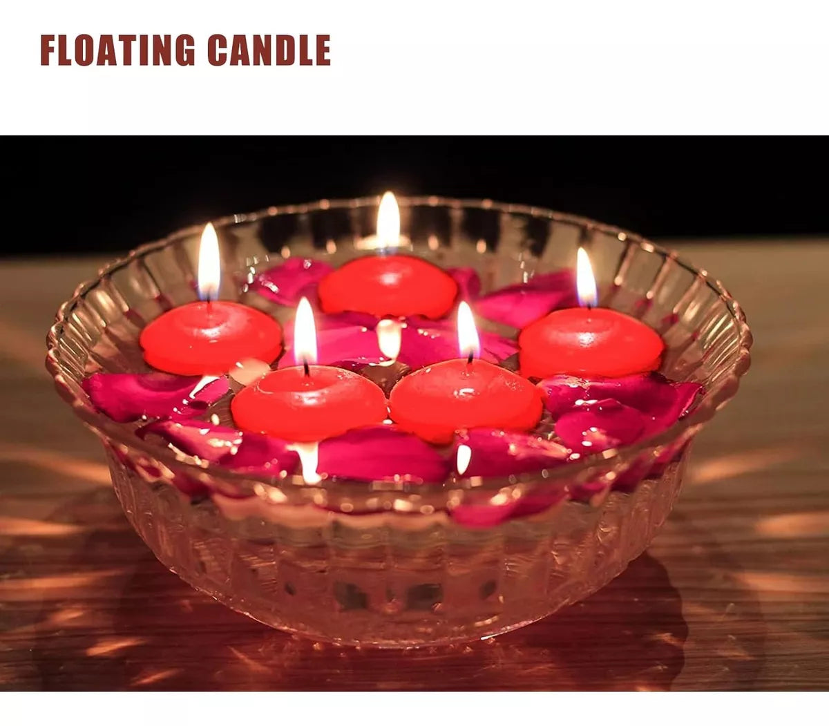 Velas Flotantes Rojas pack x 24 unidades – FEDAM IMPORT