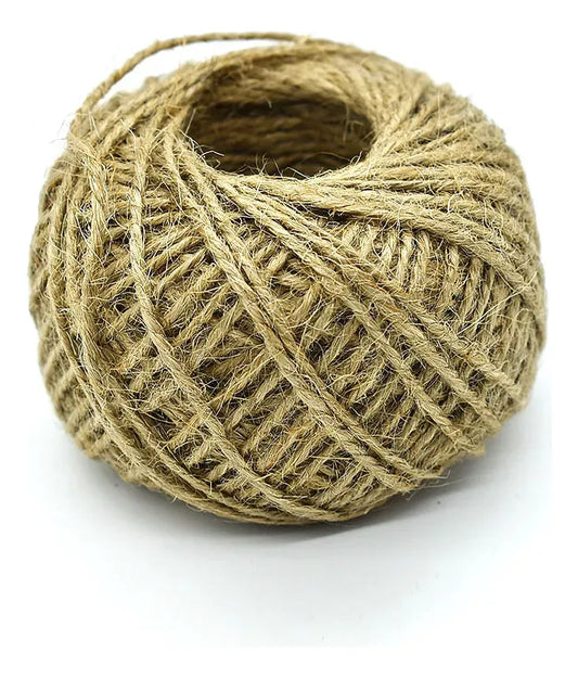 Hilo De Yute Sisal Cometa 3mm X10mt Artesanias Decoracion Marrón