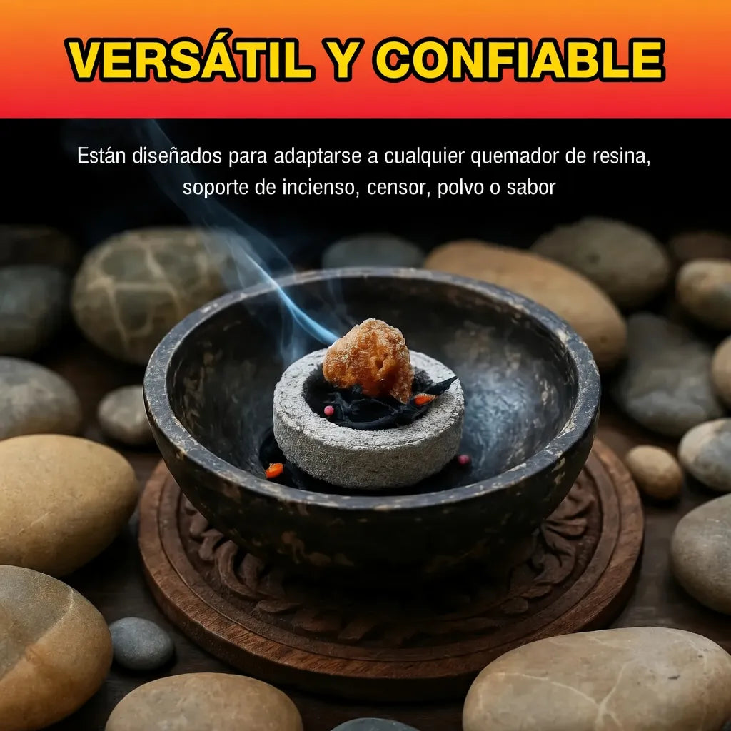 Carbon Vegetal Para Sahumar O Prender Incienso - 30 Unidades