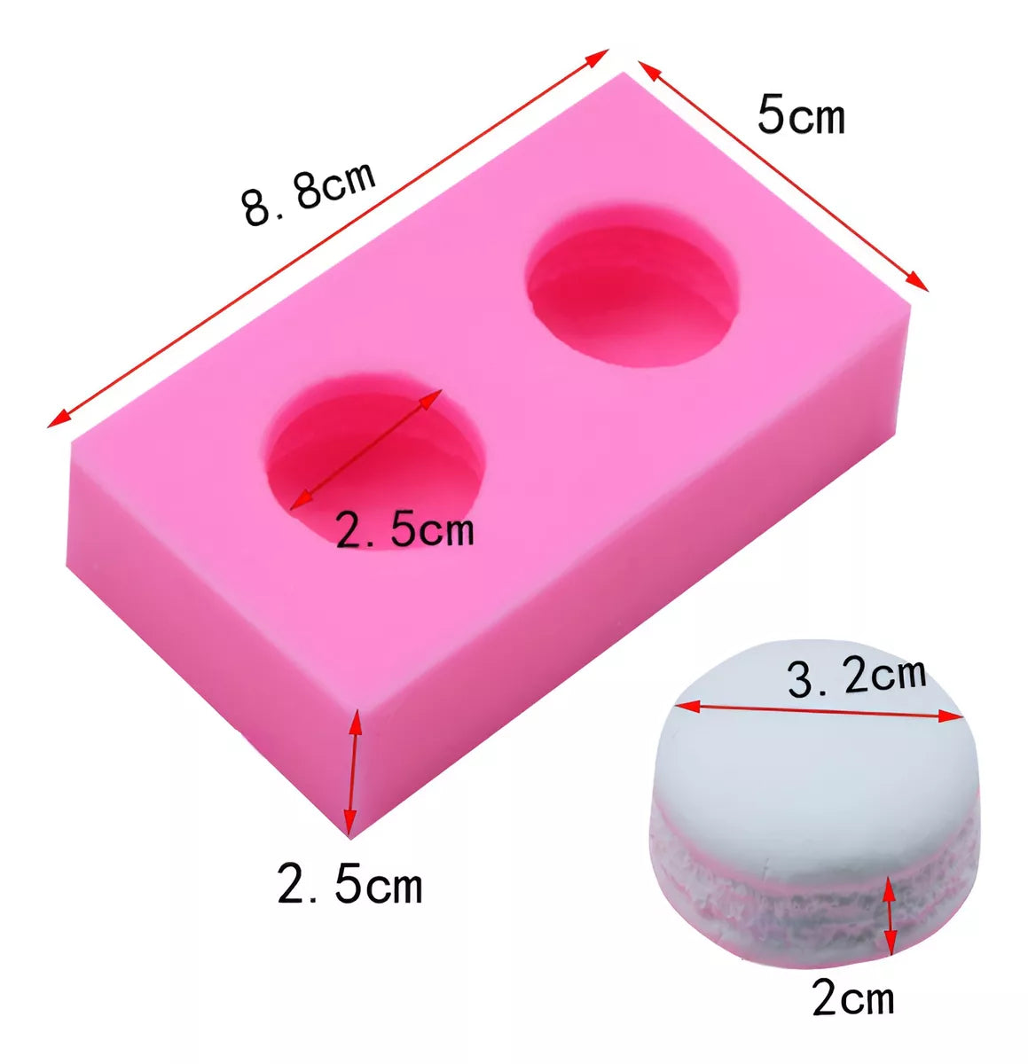 Molde Silicona Pastel De Macarron R-013