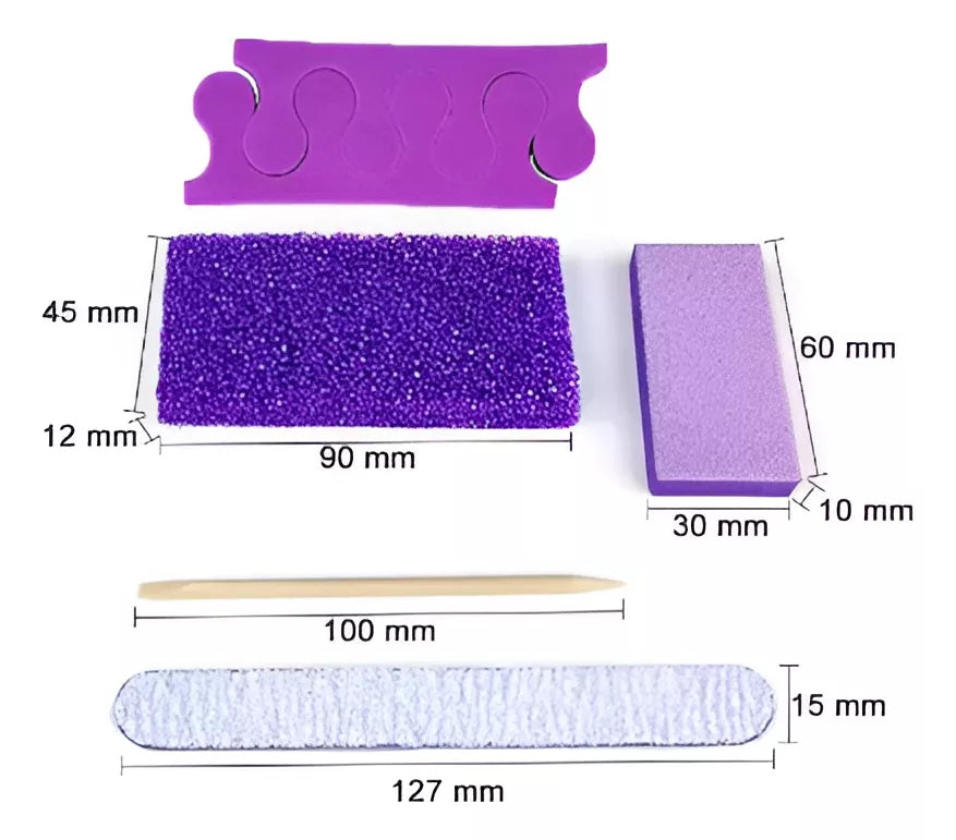Kit Pedicura Para Pies Piedra Pome Lima Exofilante Separador
