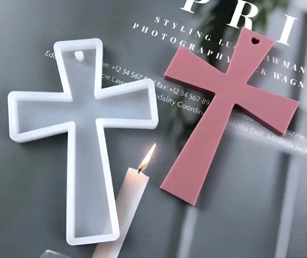Molde De Silicona Para Hacer Cruces Cruz Bautismo Comunión