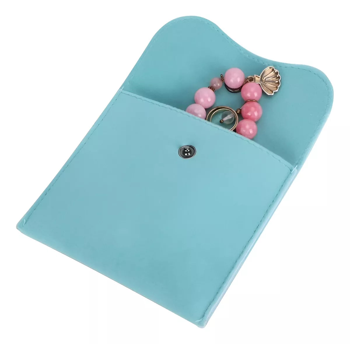 Bolsita Estuche Terciopelo Alhajas Joyeria Souvenir X10un turquesa