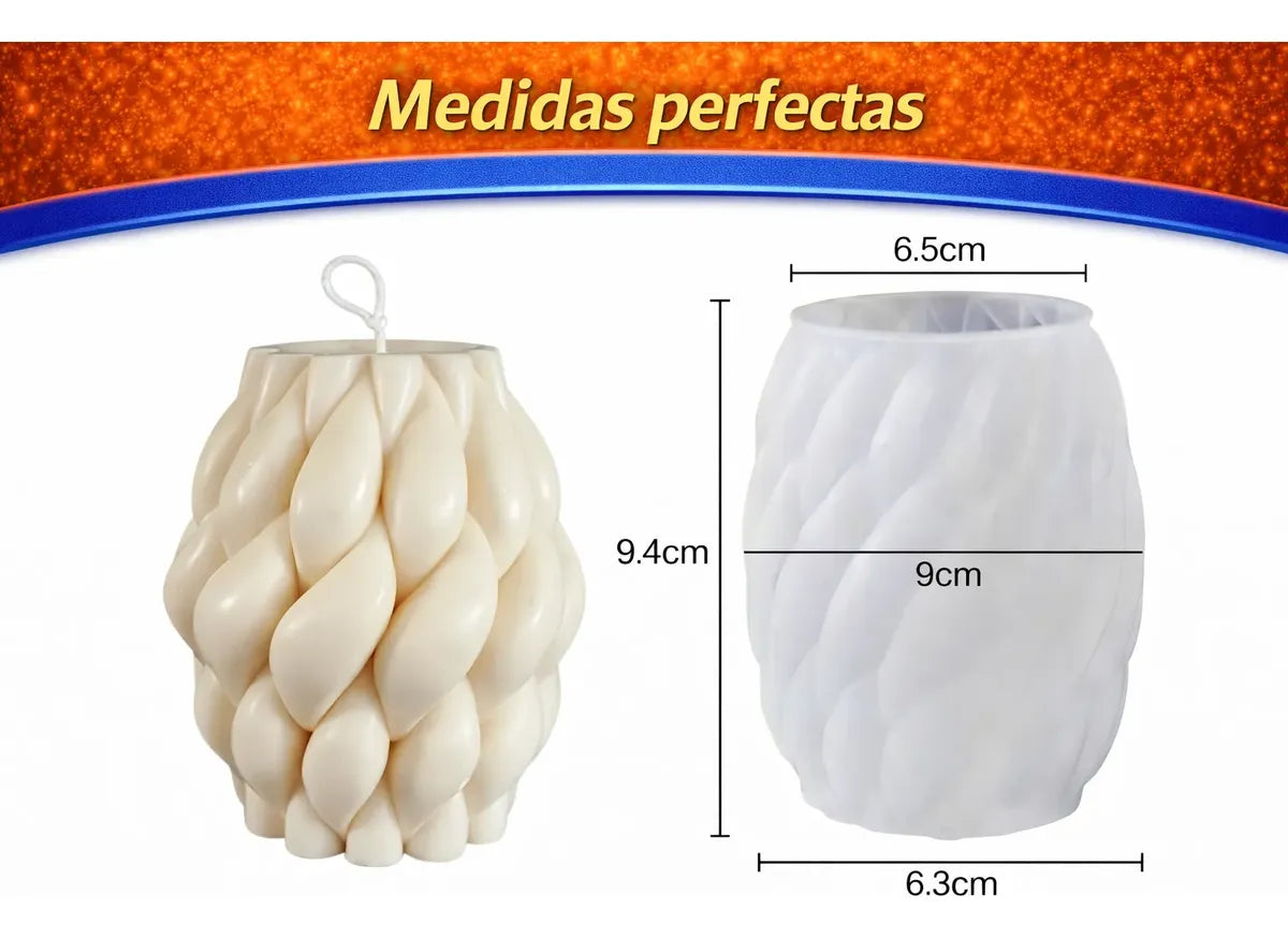 Molde Silicona Nudo Gotal Velas Cera De Soja Artesanales R-067