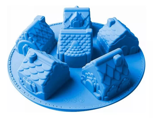 Moldes De Silicona Casitas Forma Casas Antiadherente