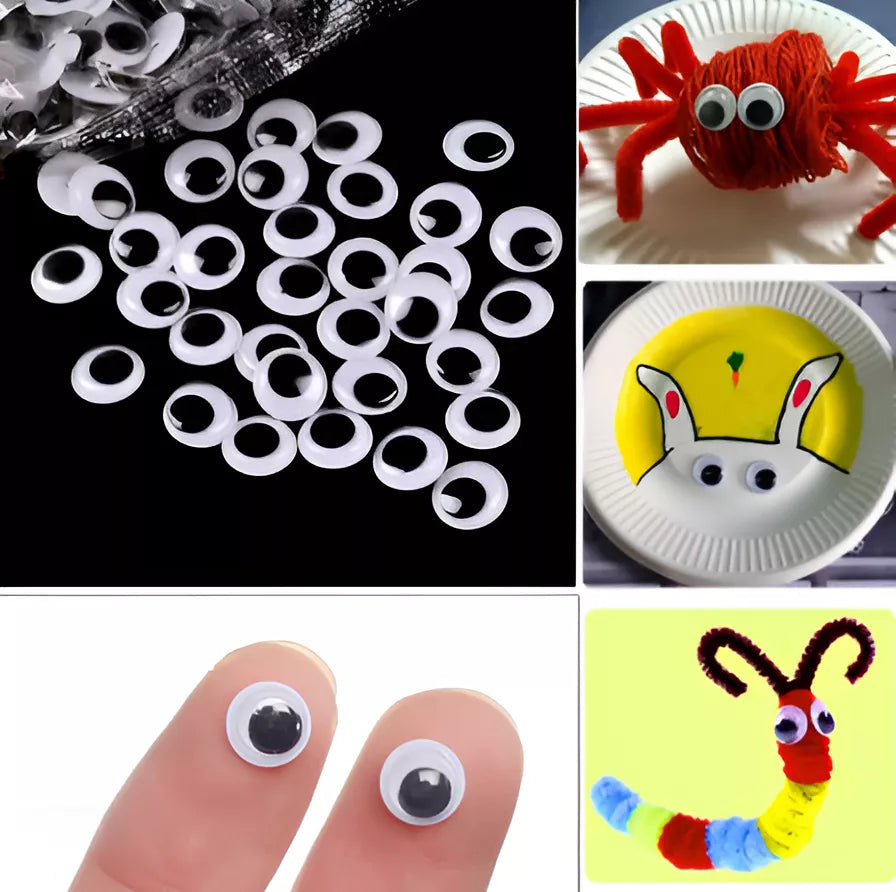 Ojos Moviles Con Autoadhesivo Ideal Amigurumis X100un 1.8cm