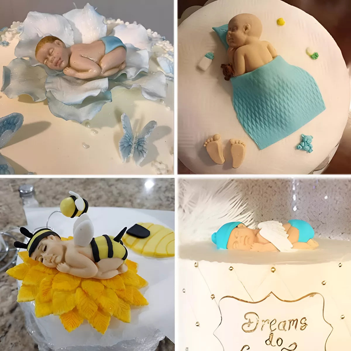 Molde Silicona Bebe Dormilon Bebe Durmiendo