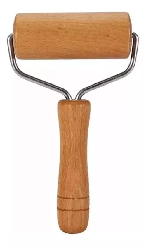 Rodillo Para Amasar Madera Pasteleria Utensilio Cocina