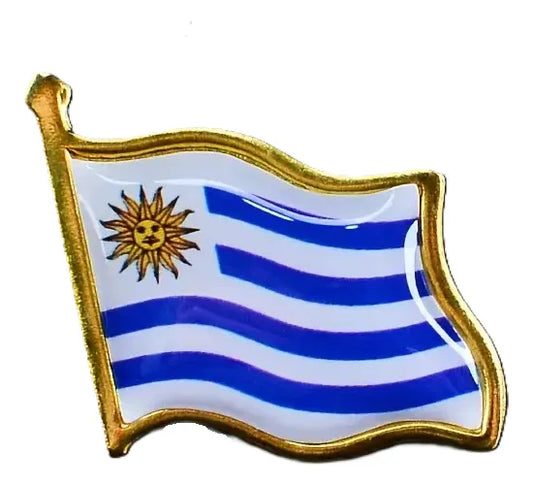 Pin Metálico Bandera Uruguay Para Eventos Broches Uruguay
