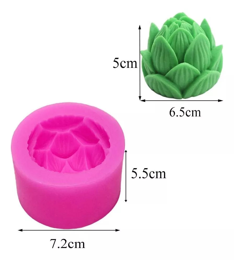 Molde Silicona Flor de lotto ideal para hacer Velas R-002