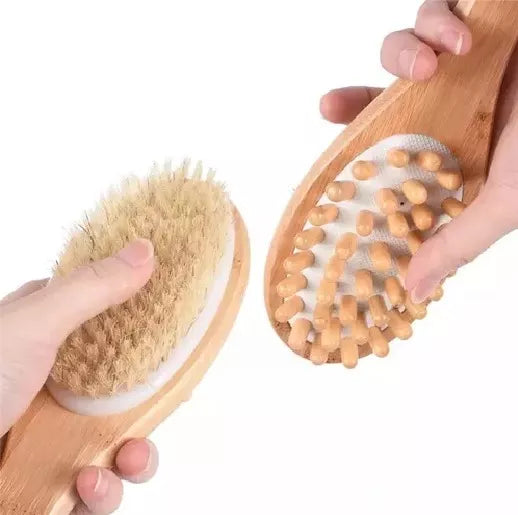 Cepillo De Bambú Para Cepillado Y Anti Celulitis