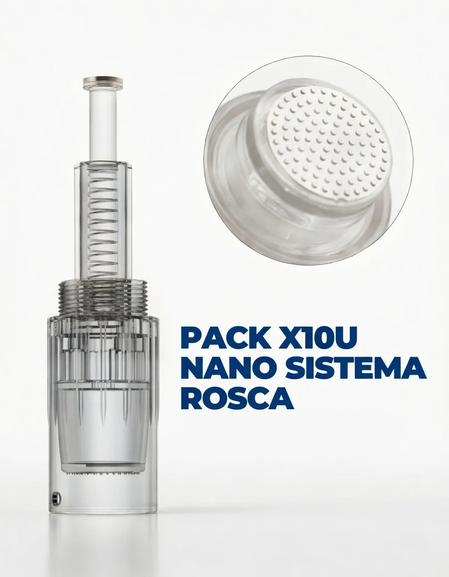 Agujas Repuesto Dermapen Sistema Rosca Nano 12 24 36