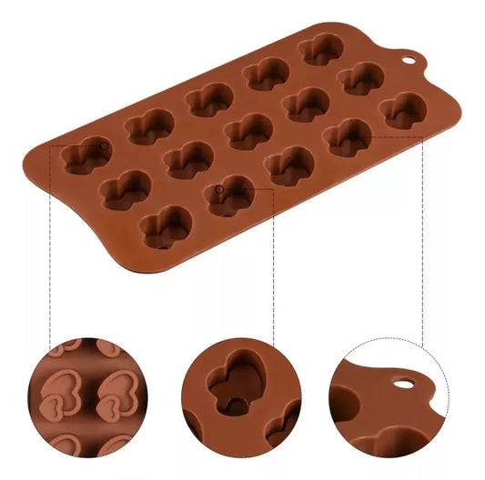 Moldes De Silicona bombones corazon chico n4