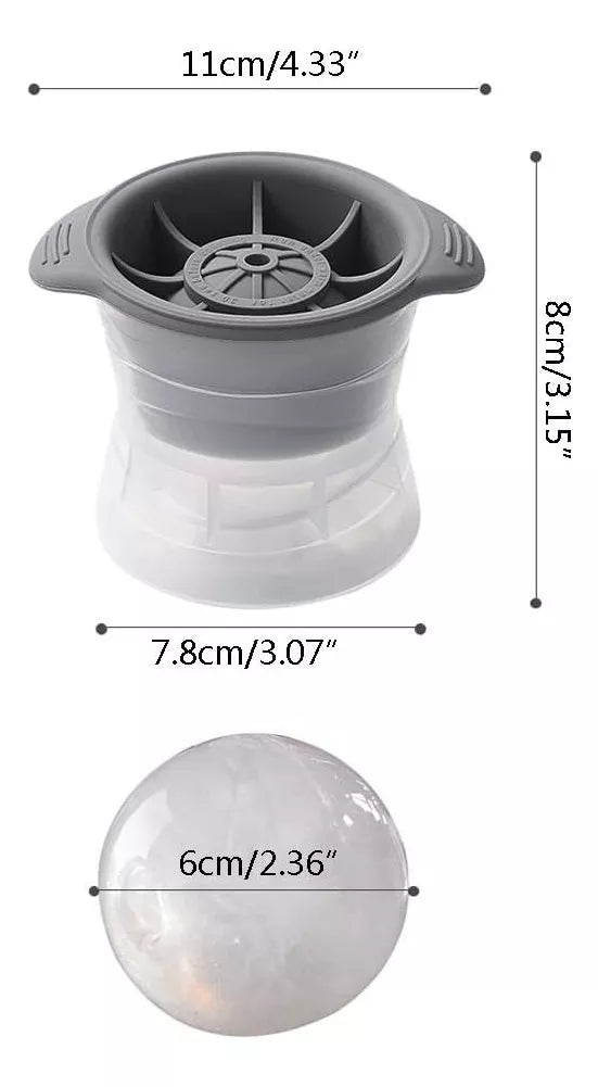 Molde de Silicona Hielo redondo grande ideal para tragos
