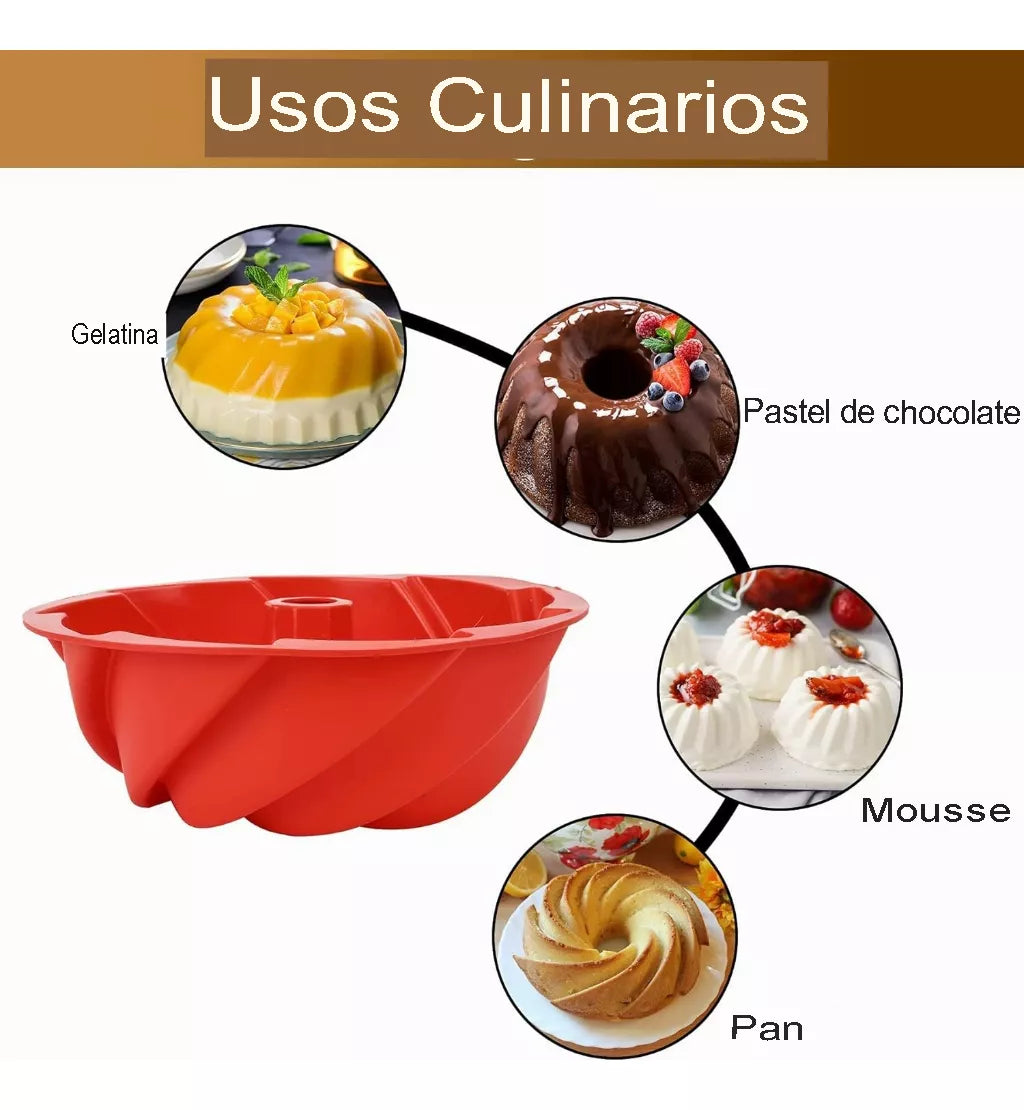 Molde De Silicona Pastel O Tortas Hornear Antiadherente