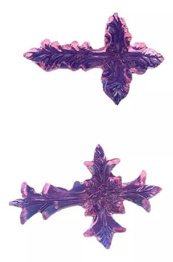 Molde De Silicona Cruces 2 Decoracion De Tortas R-049