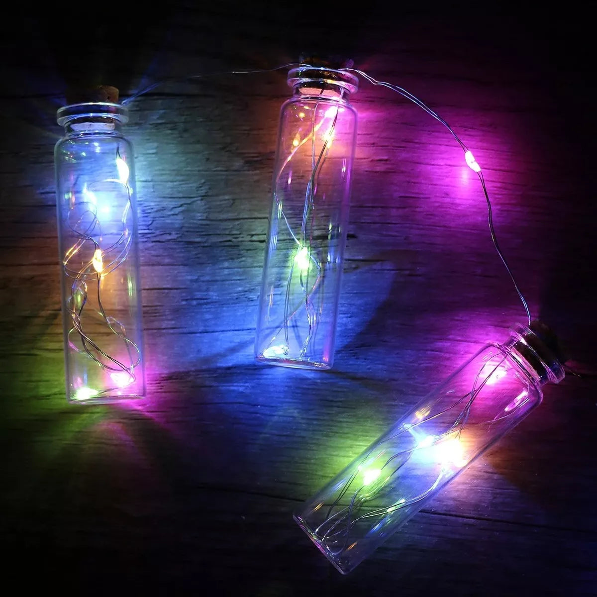 Frasquitos de Vidrio Tapón De Corcho 7.0 Cm X 24 Unidades Artesanías