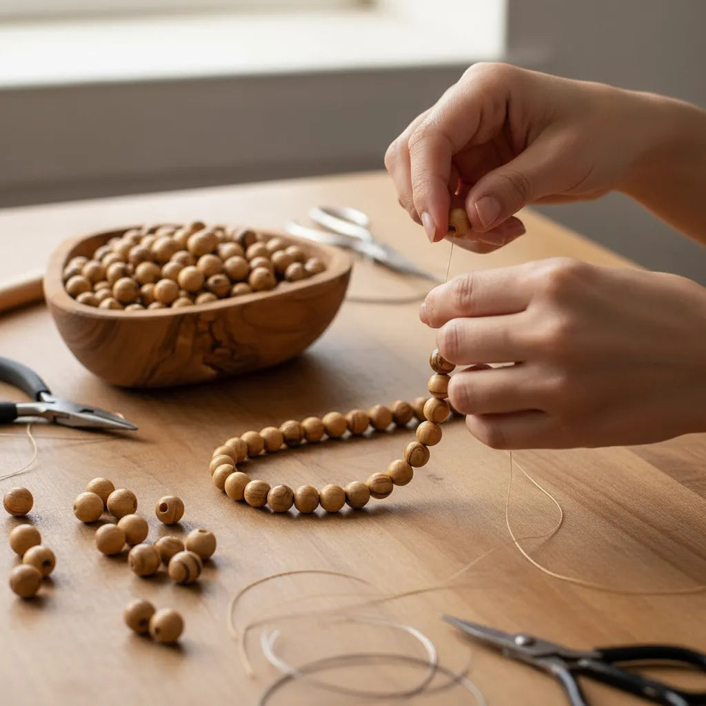 Cuentas De Madera 10mm 200u Collares Adornos Manualidades