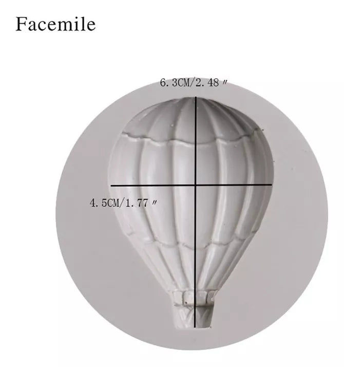 Molde De Silicona - Globos Aerostaticos 1 Globos Grande R-046