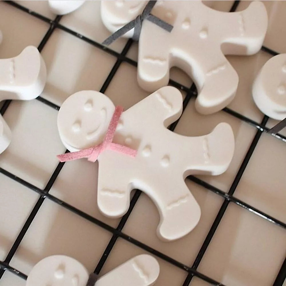 Molde De Silicona Muñeco Navideño 6 Cavidades Galletitas