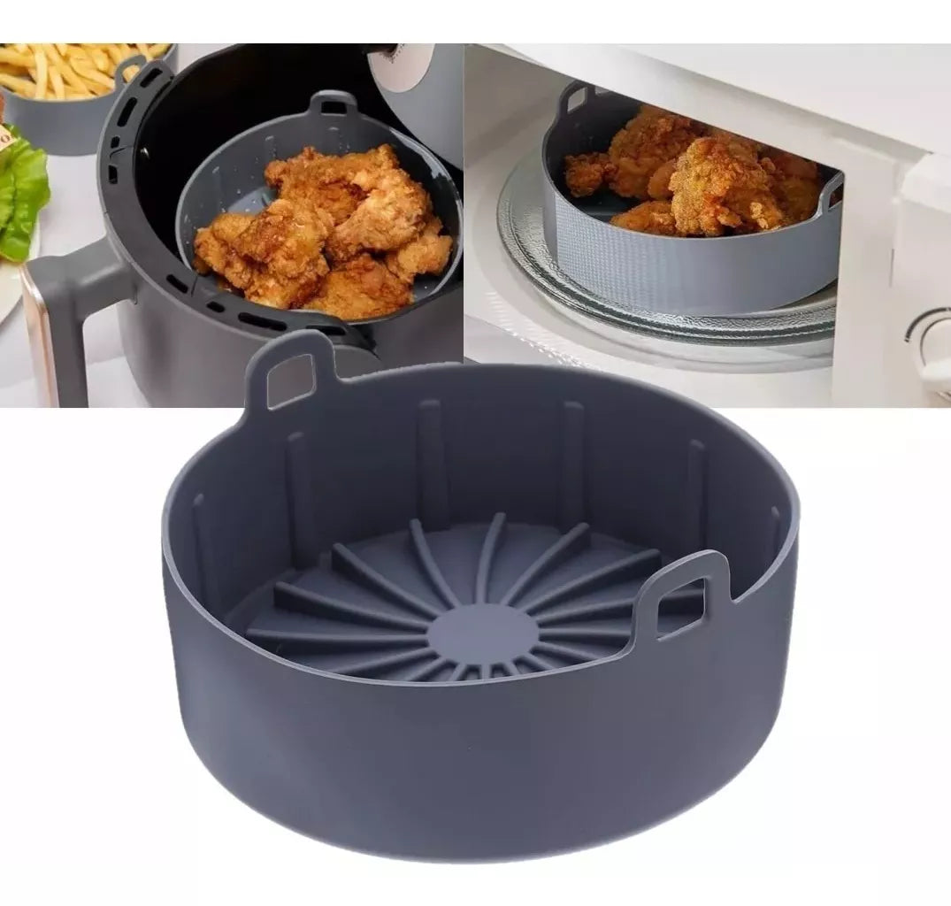 Sarten De Silicona Para Freidora Sin Aceite Antiadherente diametro 19cm