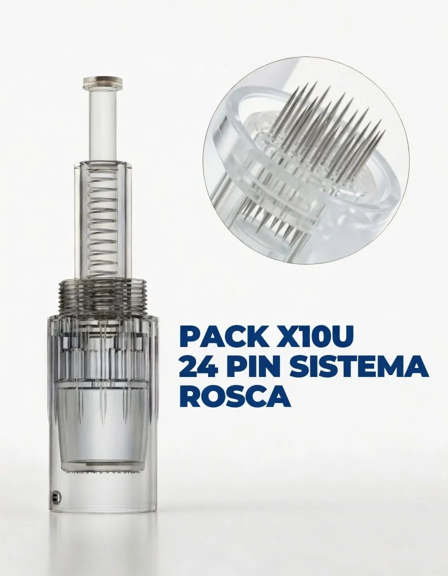 Agujas Repuesto Dermapen Sistema Rosca Nano 12 24 36