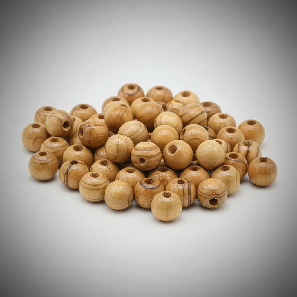 Cuentas De Madera 10mm 200u Collares Adornos Manualidades