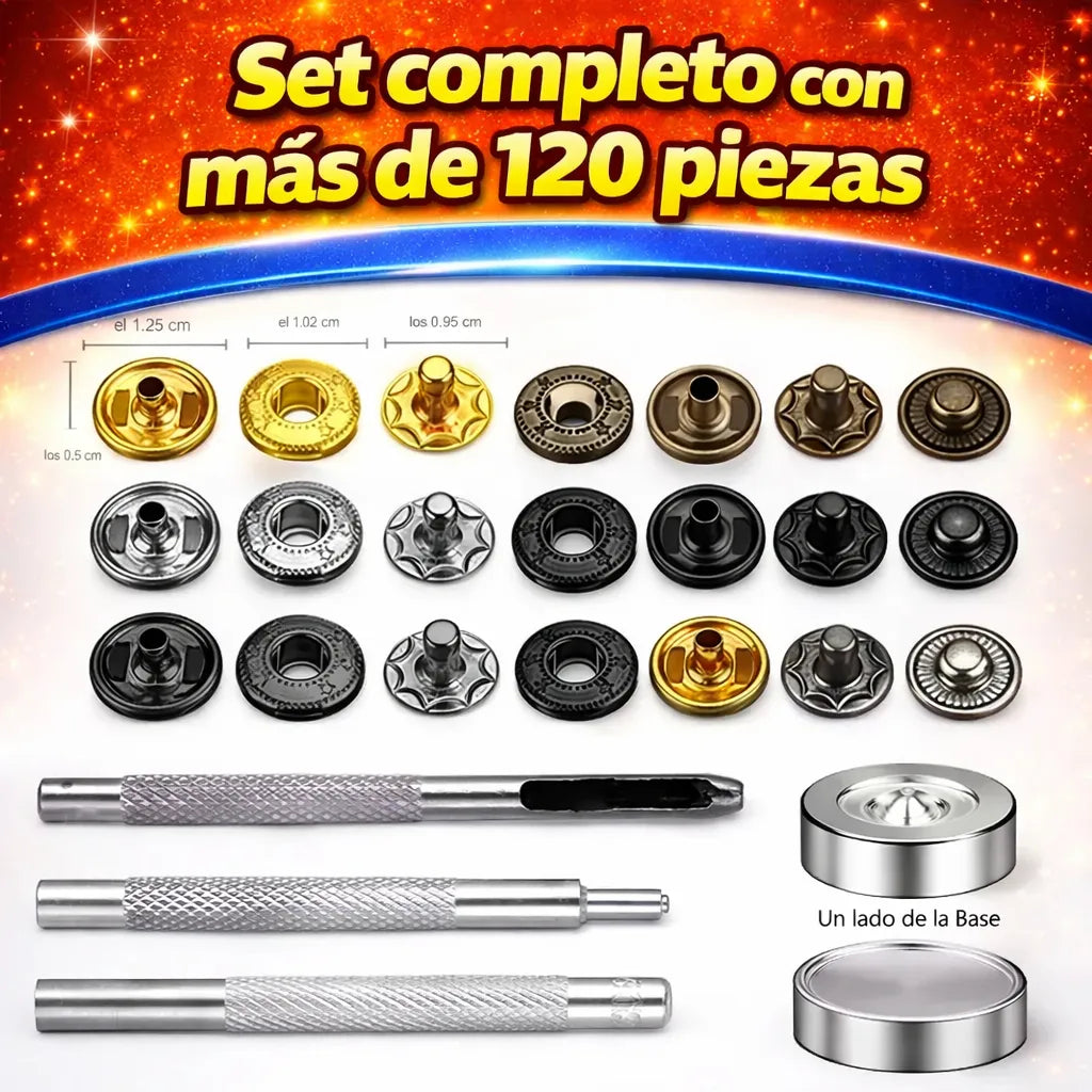 Set De Ojalillos + Pinza Saca Bocados Para Cuero Artesanias