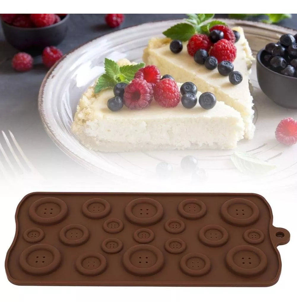 Molde De Silicona Boton Botones Ideal Decoracion Tortas