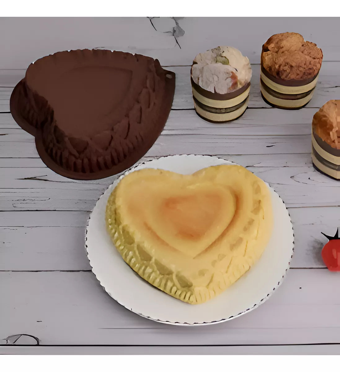 Moldes De Silicona Corazon Grande Reposteria Artesanias