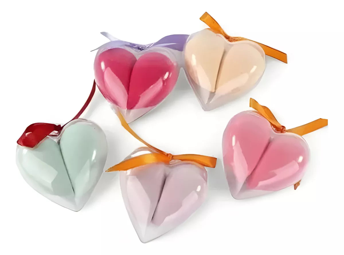 Esponjas Para Maquillaje Forma Gota Con Estuche De Corazón