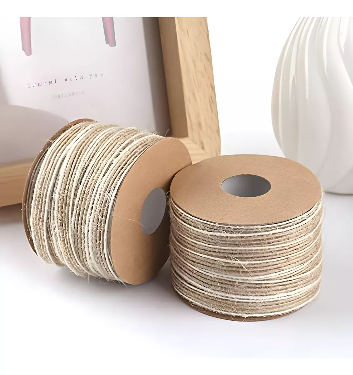 Rollos De Cinta Yute Natural 1cm 100m Decoracion Artesanias