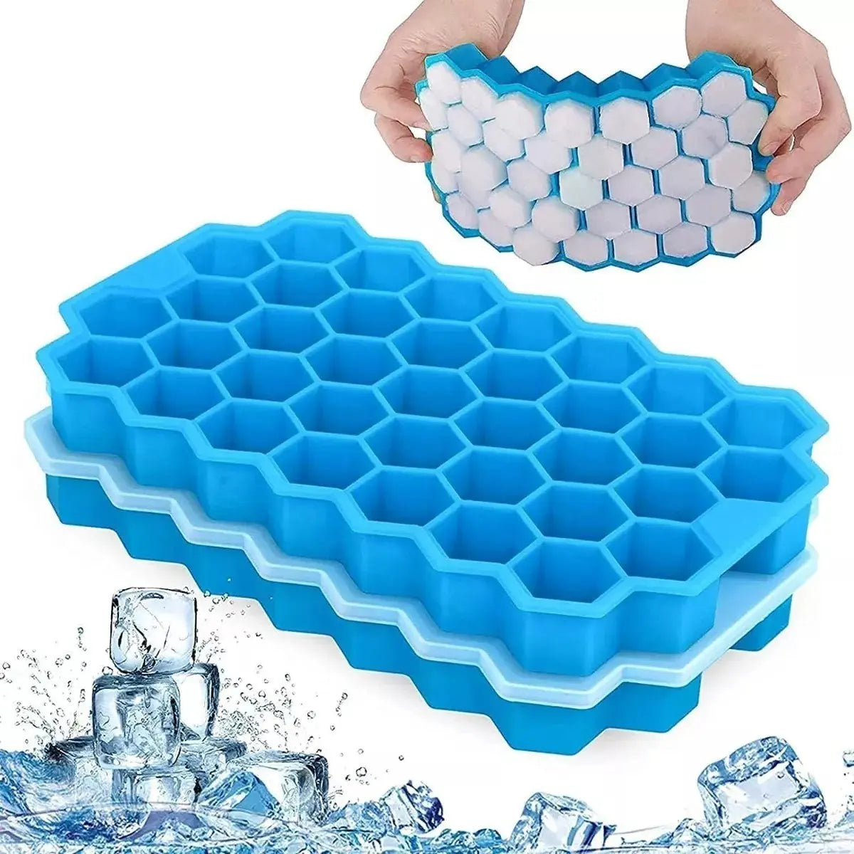 Molde Hielera De Silicona Hielo Cubetera Para Heladera