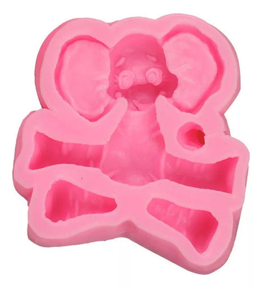 Molde Silicona Elefante Sentado Ideal Decoracion Torta R-016