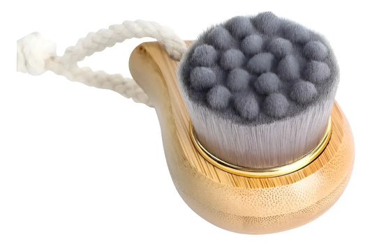 Cepillo Limpieza Facial Bamboo Natural Suave Piel Sensible