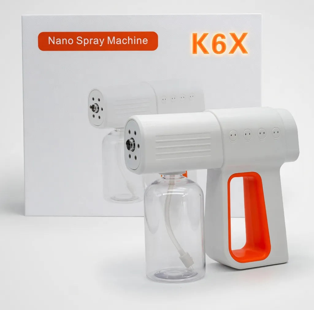 Pistola Inalambrica Desinfectante Spray Recargable Con Luz