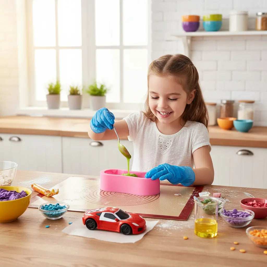 Molde Silicona Auto Para Fondant Antiadherente R-022