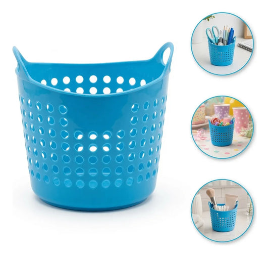 Canastita Plastica Souvenir Sorpresitas Multiuso X 10 Un Celeste