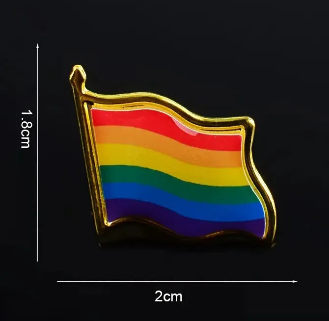 Pin Bandera Orgullo Diversidad Lgbt Metalico