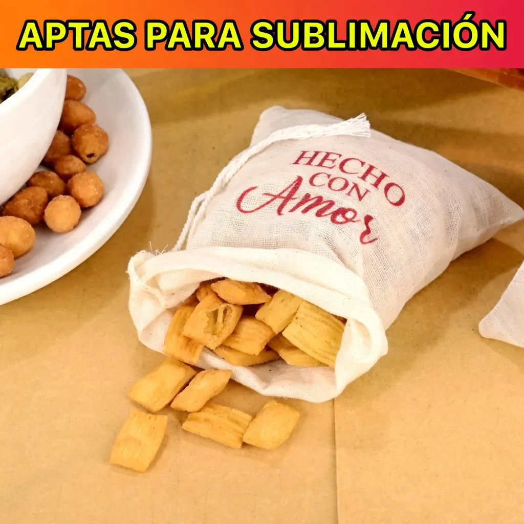 Bolsas De Lienzo 10cmx15cm Pack X10 Un