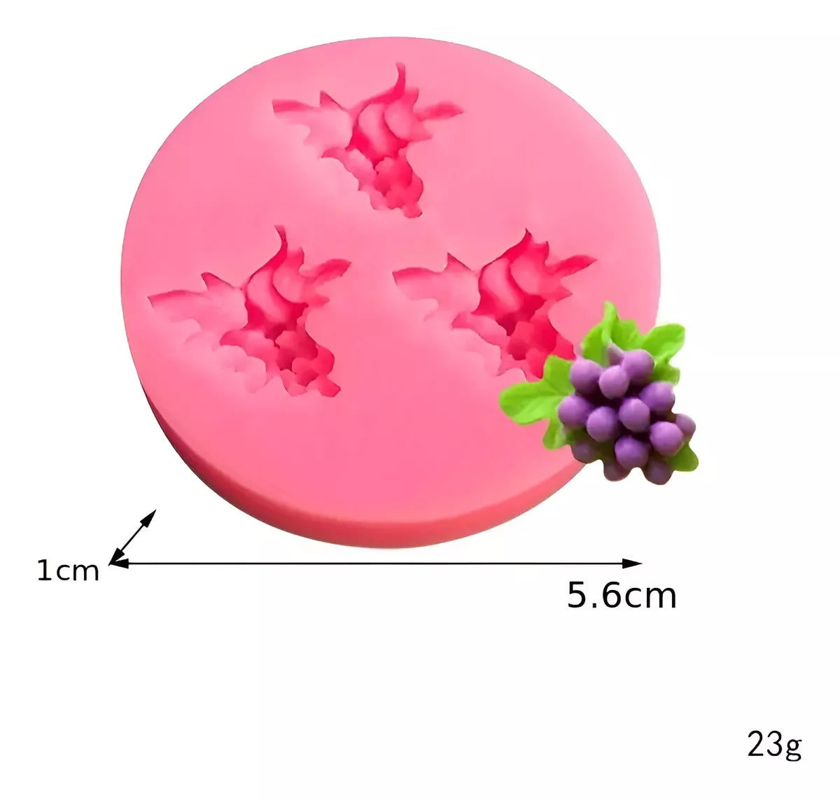 Molde De Silicona Uvas Decoracion De Tortas Fondant