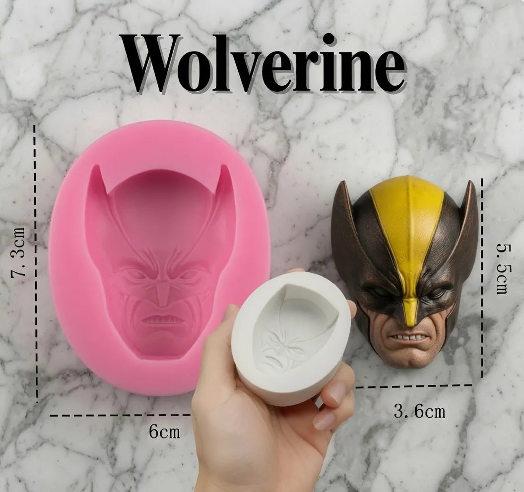 Set X7 Moldes De Silicona Super Heroes Y Villanos Spiderman
