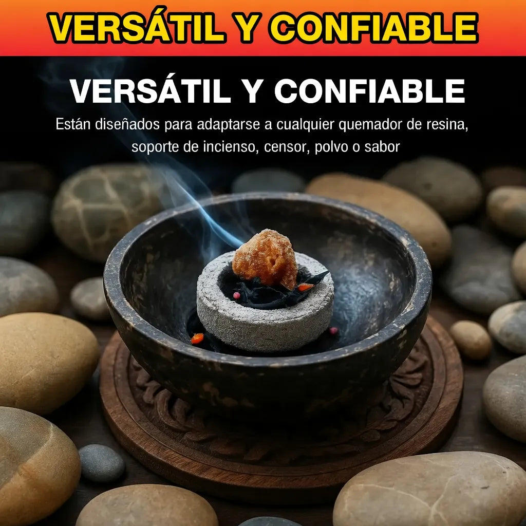Carbon Vegetal Para Sahumar O Prender Incienso - 30 Unidades