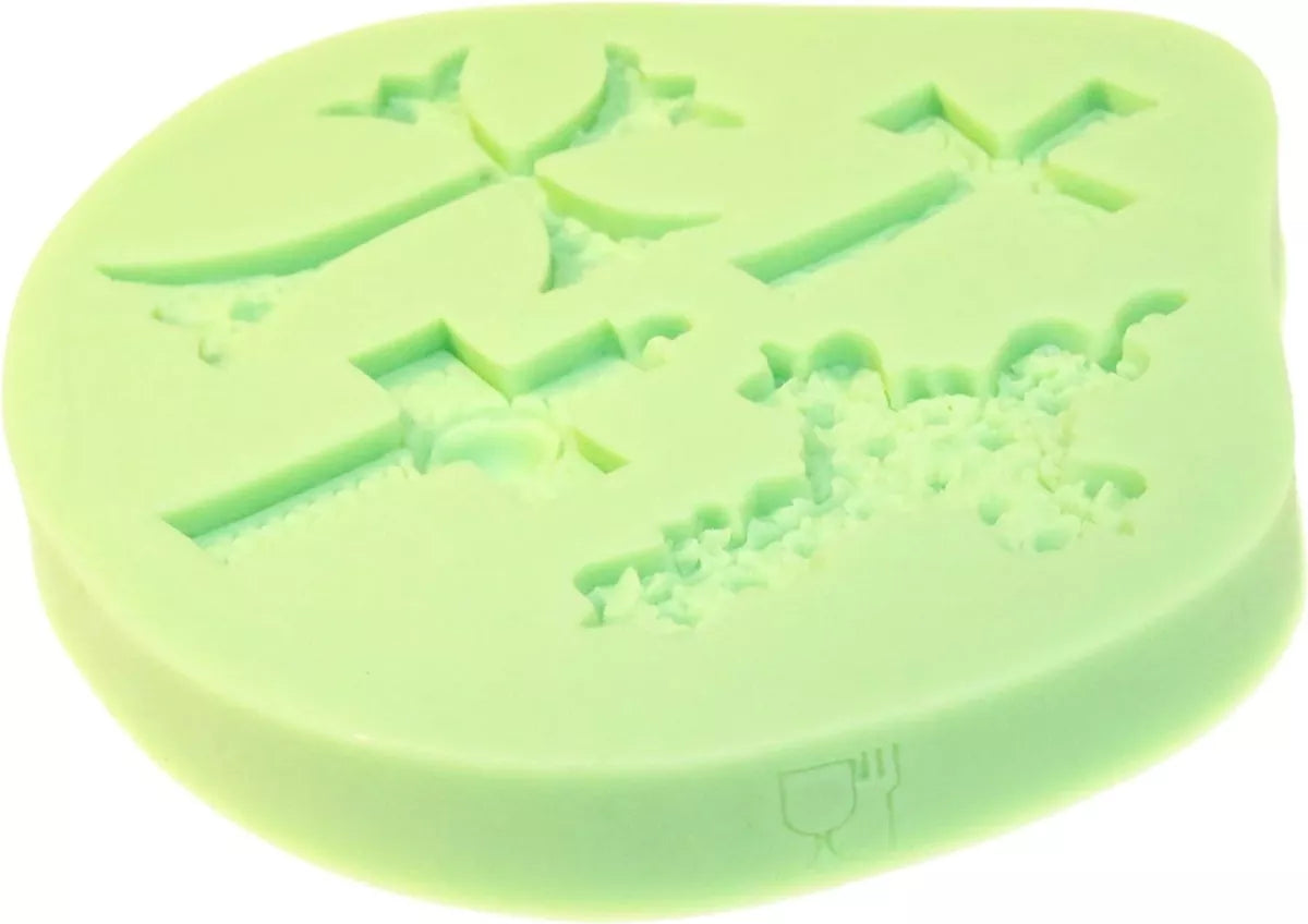 Molde De Silicona Cruces Decoracion De Tortas SKU R-050