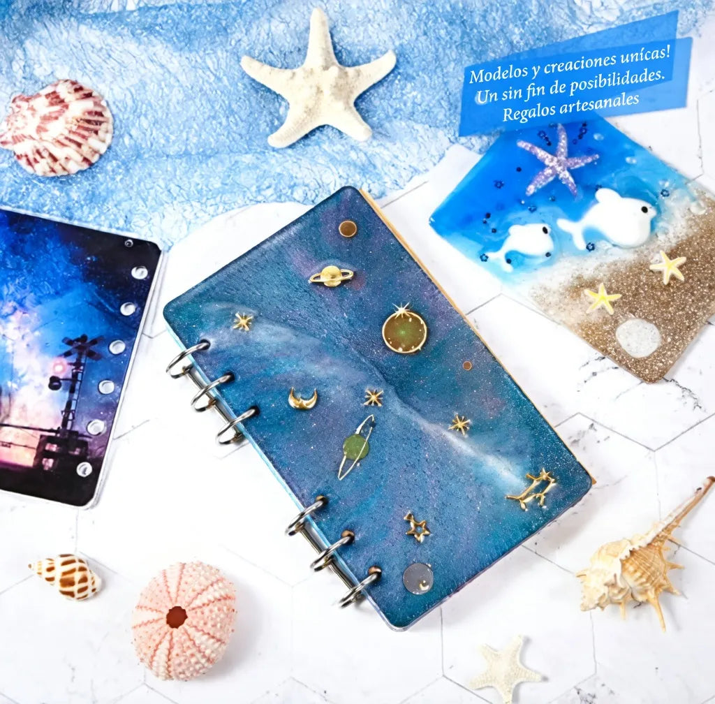 Molde Resina Cuaderno Libreta Agenda Artesania Resina Epoxi